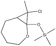 8-Chloro-8-methyl-1-(trimethylsilyloxy)-2-oxabicyclo[5.1.0]octane 结构式