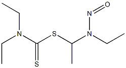 Diethyldithiocarbamic acid 1-(N-ethyl-N-nitrosoamino)ethyl ester 结构式