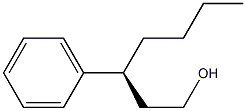 [S,(+)]-3-Phenyl-1-heptanol 结构式