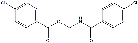 4-Chlorobenzoic acid [[4-chlorobenzoyl]amino]methyl ester 结构式