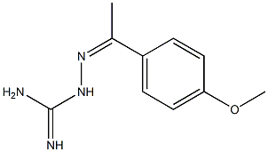 2-Amidino-1-[1-(4-methoxyphenyl)ethylidene]hydrazine 结构式