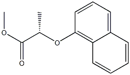 [S,(+)]-2-(1-Naphtyloxy)propionic acid methyl ester 结构式