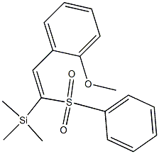 [2-(2-Methoxyphenyl)-1-phenylsulfonylethenyl]trimethylsilane 结构式