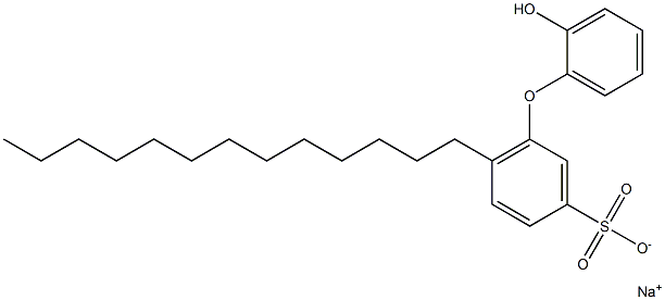 2'-Hydroxy-6-tridecyl[oxybisbenzene]-3-sulfonic acid sodium salt 结构式