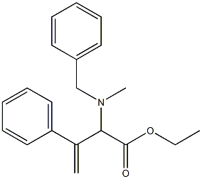 2-(Methylbenzylamino)-3-phenyl-3-butenoic acid ethyl ester 结构式