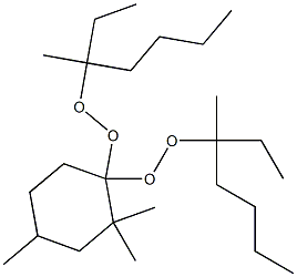 2,2,4-Trimethyl-1,1-bis(1-ethyl-1-methylpentylperoxy)cyclohexane 结构式