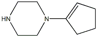 1-(1-Cyclopentenyl)piperazine 结构式