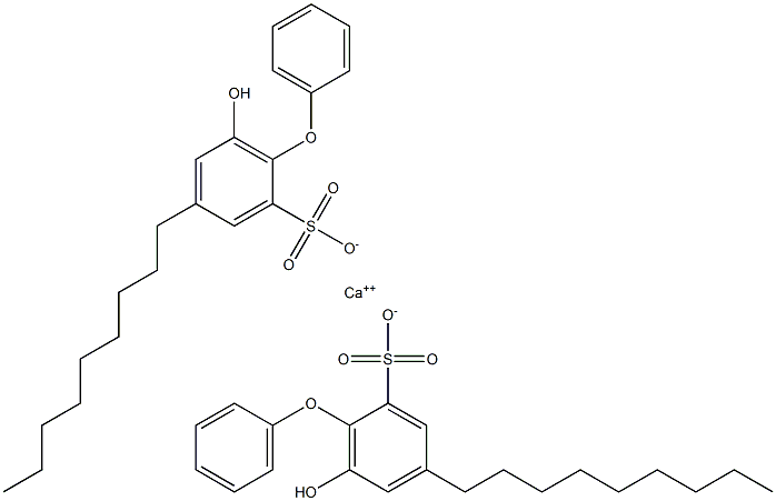 Bis(6-hydroxy-4-nonyl[oxybisbenzene]-2-sulfonic acid)calcium salt 结构式