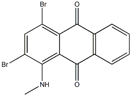 2,4-Dibromo-1-(methylamino)anthraquinone 结构式