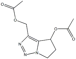 3-(Acetoxymethyl)-4-acetoxy-5,6-dihydro-4H-pyrrolo[1,2-c][1,2,3]triazole 结构式