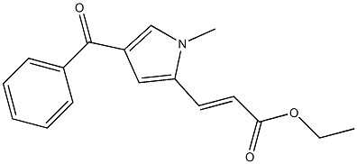 (E)-3-[1-Methyl-4-[benzoyl]-1H-pyrrol-2-yl]acrylic acid ethyl ester 结构式