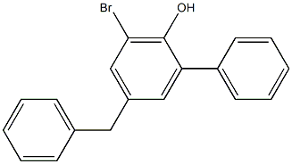 4-Benzyl-6-bromo-2-phenylphenol 结构式