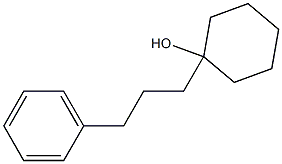 1-(3-Phenylpropyl)cyclohexanol 结构式