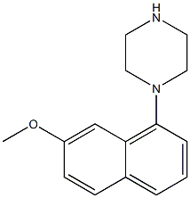 1-(7-Methoxy-1-naphtyl)piperazine 结构式