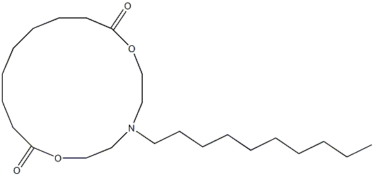 5-Decyl-5-aza-2,8-dioxacyclohexadecane-1,9-dione 结构式