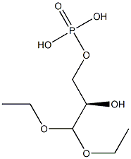 Phosphoric acid dihydrogen (R)-3,3-diethoxy-2-hydroxypropyl ester 结构式