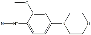 2-Methoxy-4-morpholinobenzenediazonium 结构式