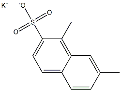 1,7-Dimethyl-2-naphthalenesulfonic acid potassium salt 结构式