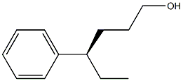 [R,(+)]-4-Phenyl-1-hexanol 结构式