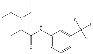 2-(Diethylamino)-N-[3-(trifluoromethyl)phenyl]propionamide 结构式