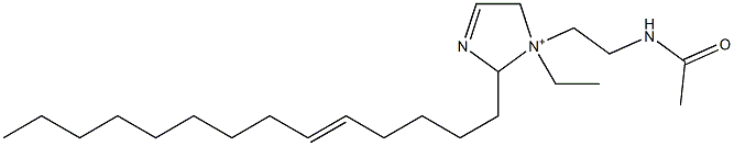 1-[2-(Acetylamino)ethyl]-1-ethyl-2-(5-tetradecenyl)-3-imidazoline-1-ium 结构式