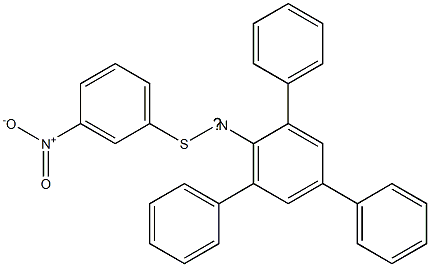 N-(2,4,6-Triphenylphenyl)-N-[(3-nitrophenyl)thio]aminyl radical 结构式