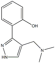 2-[4-[(Dimethylamino)methyl]-1H-pyrazol-3-yl]phenol 结构式