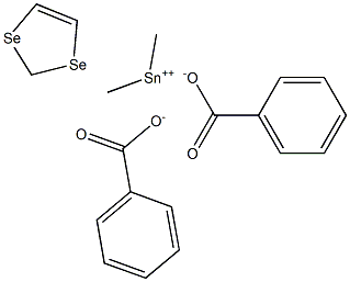 Dimethylstannanediselenolebis(benzoate) 结构式