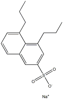 4,5-Dipropyl-2-naphthalenesulfonic acid sodium salt 结构式