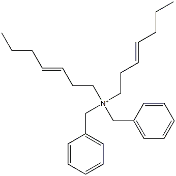 Di(3-heptenyl)dibenzylaminium 结构式