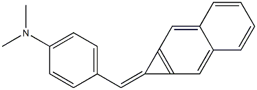 1-[4-(Dimethylamino)benzylidene]-1H-cyclopropa[b]naphthalene 结构式