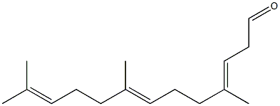 4,8,12-Trimethyl-3,7,11-tridecatrienal 结构式