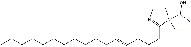 1-Ethyl-2-(4-hexadecenyl)-1-(1-hydroxyethyl)-2-imidazoline-1-ium 结构式