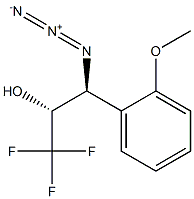 (2R,3S)-3-Azido-1,1,1-trifluoro-3-(2-methoxyphenyl)-2-propanol 结构式