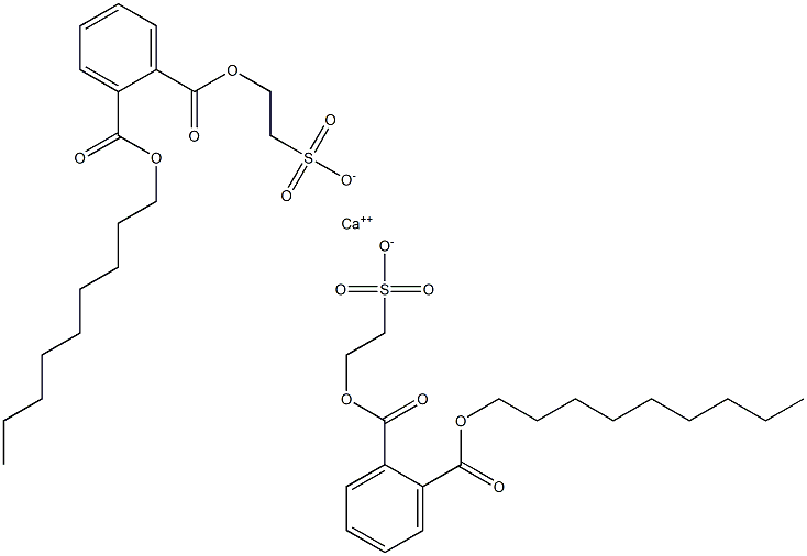 Bis[2-[(2-nonyloxycarbonylphenyl)carbonyloxy]ethanesulfonic acid]calcium salt 结构式