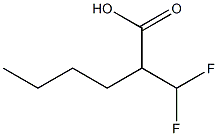 2-(Difluoromethyl)hexanoic acid 结构式