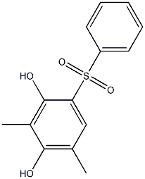 2,4-Dihydroxy-3,5-dimethyl[sulfonylbisbenzene] 结构式