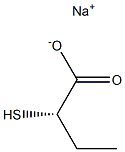 [S,(+)]-2-Mercaptobutyric acid sodium salt 结构式