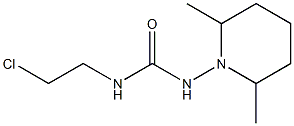 1-(2-Chloroethyl)-3-(2,6-dimethylpiperidino)urea 结构式