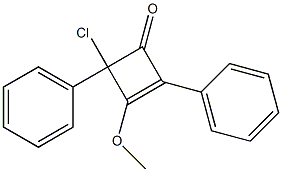 2,4-Diphenyl-4-chloro-3-methoxycyclobuta-2-en-1-one 结构式