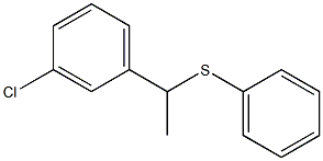 1-(3-Chlorophenyl)-1-(phenylthio)ethane 结构式