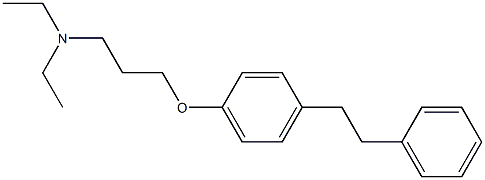 N,N-Diethyl-3-(p-phenethylphenoxy)propylamine 结构式