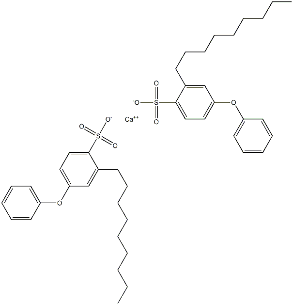 Bis(2-nonyl-4-phenoxybenzenesulfonic acid)calcium salt 结构式