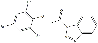 1-(2,4,6-Tribromophenoxyacetyl)-1H-benzotriazole 结构式