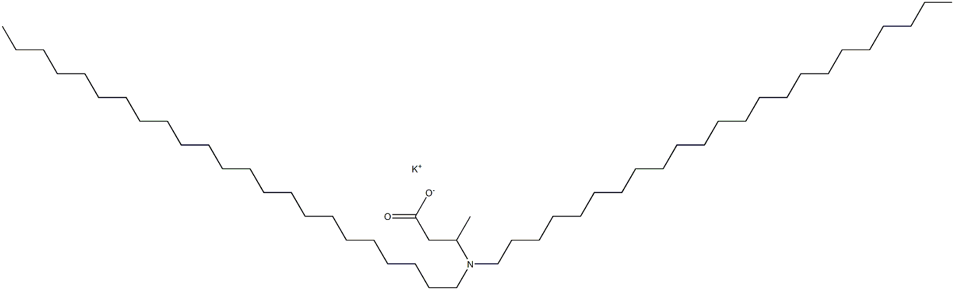 3-(Ditricosylamino)butyric acid potassium salt 结构式