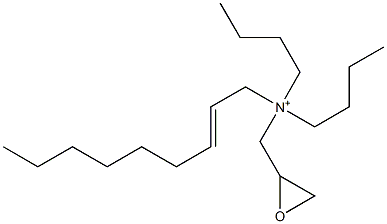 N,N-Dibutyl-N-(2-nonenyl)-2-oxiranemethanaminium 结构式