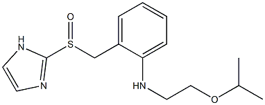 N-(2-Isopropoxyethyl)-2-[(1H-imidazol-2-yl)sulfinylmethyl]aniline 结构式