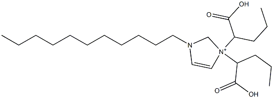 3,3-Bis(1-carboxybutyl)-1-undecyl-4-imidazoline-3-ium 结构式