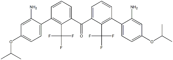 (2-Amino-4-isopropoxyphenyl)[2-(trifluoromethyl)phenyl] ketone 结构式