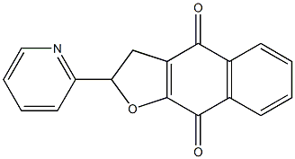 2-(Pyridin-2-yl)-2,3-dihydronaphtho[2,3-b]furan-4,9-dione 结构式